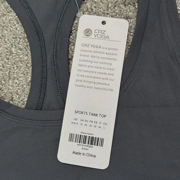 *Lot Of 2* CRZ Yoga Butterluxe Workout Tank Tops Racerback ~ Size MED (NWT $52) - Picture 9 of 12